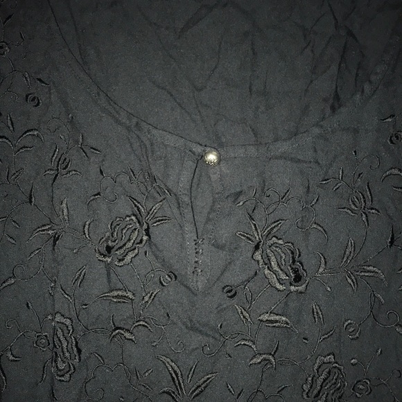 Black Bell Sleeve Tunic Dress - Picture 3 of 4